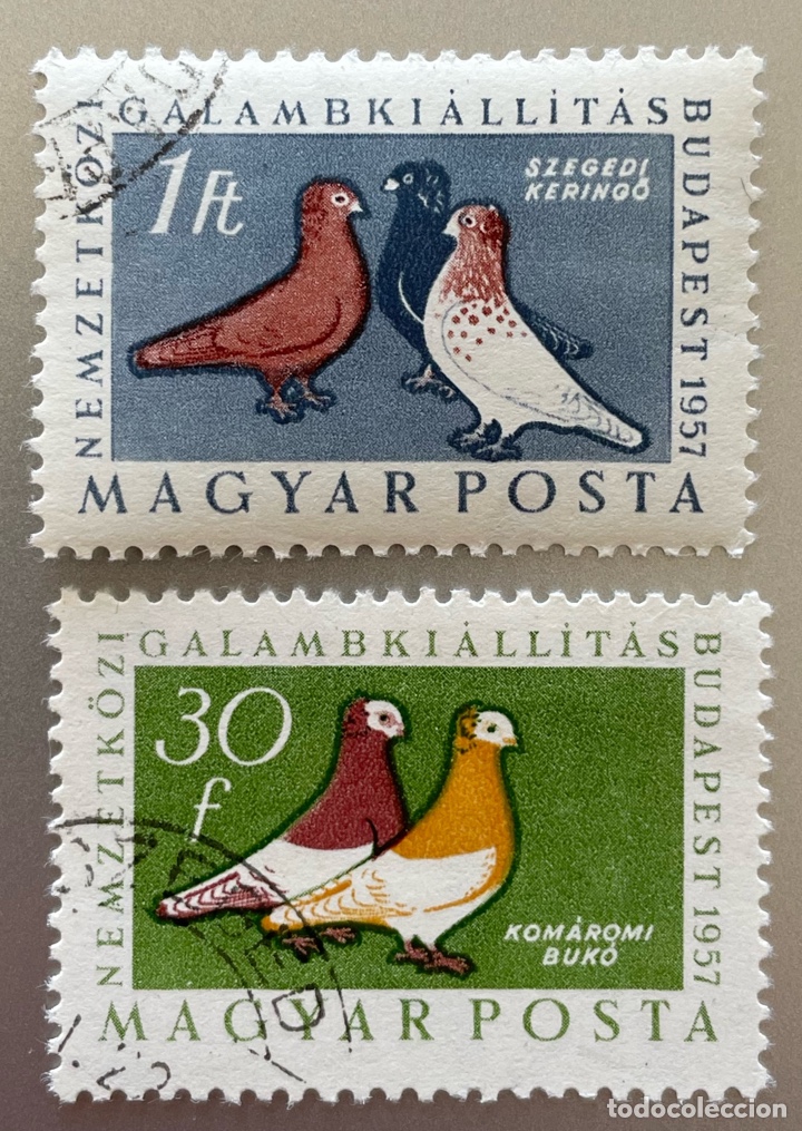 Sellos: Hungr&iacute;a. Palomas - Foto 1