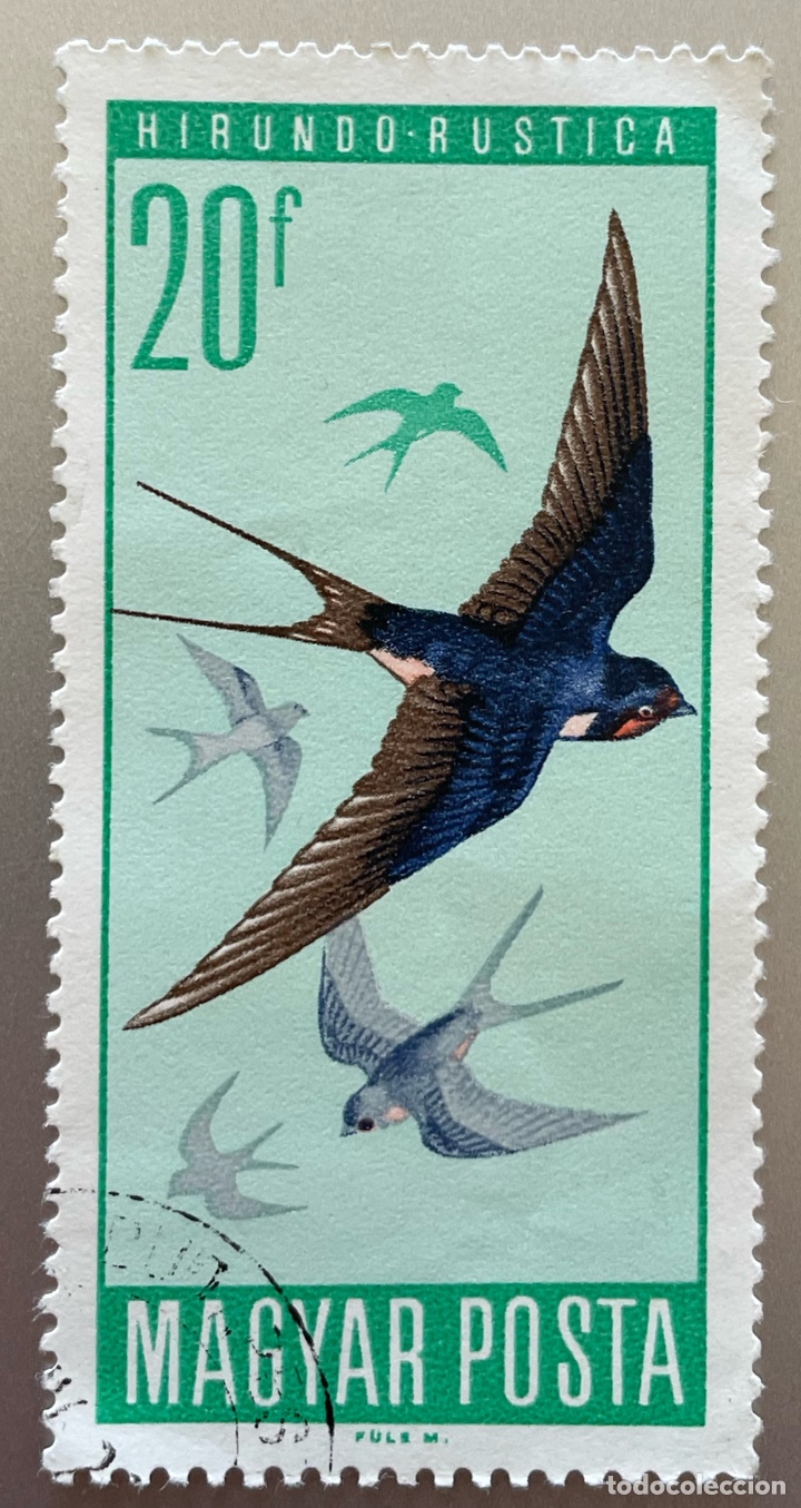 Sellos: Hungr&iacute;a. Golondrina - Foto 1