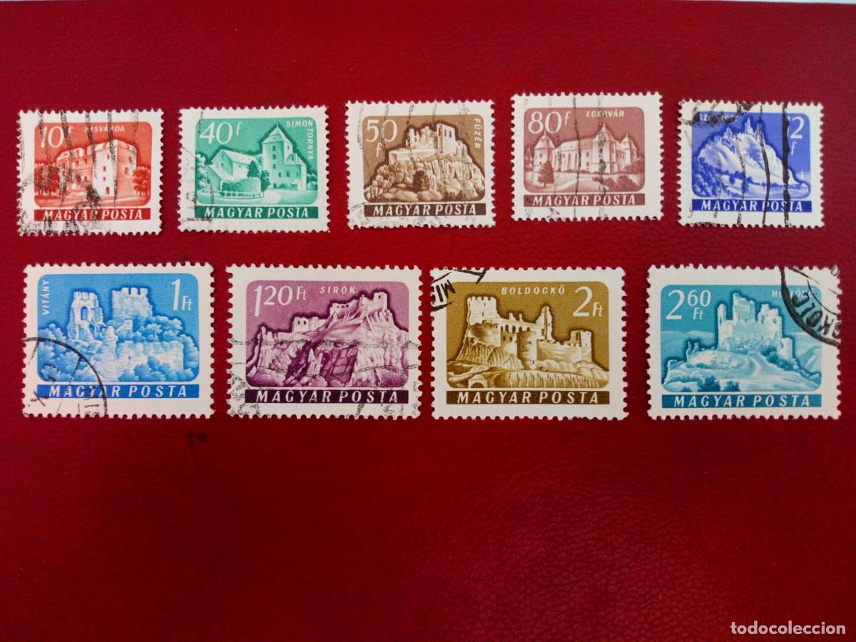 Sellos: HUNGR&Iacute;A 1961, CASTILLOS - Foto 1