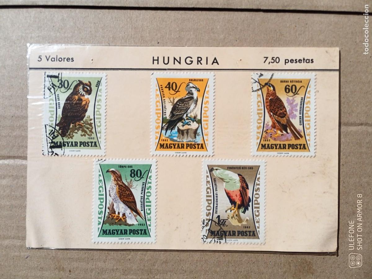 Sellos: HUNGRIA - 5 VALORES - Foto 1