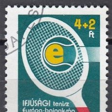 Sellos: HUNGRIA 1982 - YVERT 2797 º USADO - DEPORTES. CAMPEONATO DE EUROPA JUNIOR DE TENIS, BUDAPEST