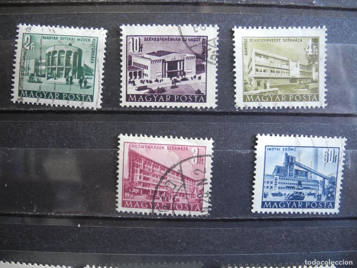 Sellos: Hungr&iacute;a 1952 1958 Yvert: 1004 1010/1 1091Edificios Usado - Foto 1