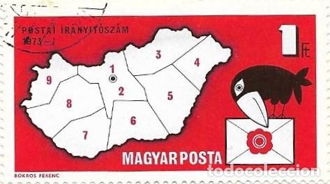 Sellos: SD)1973, HUNGARY, ESTABLISHMENT OF POSTAL CODE, USED - Foto 1