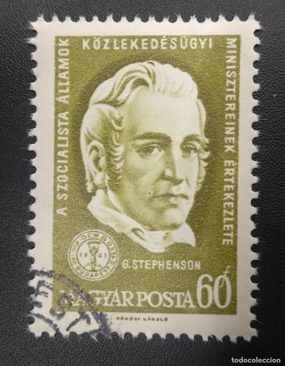 Sellos: HUNGRIA - 1961- George Stephenson, - Foto 1