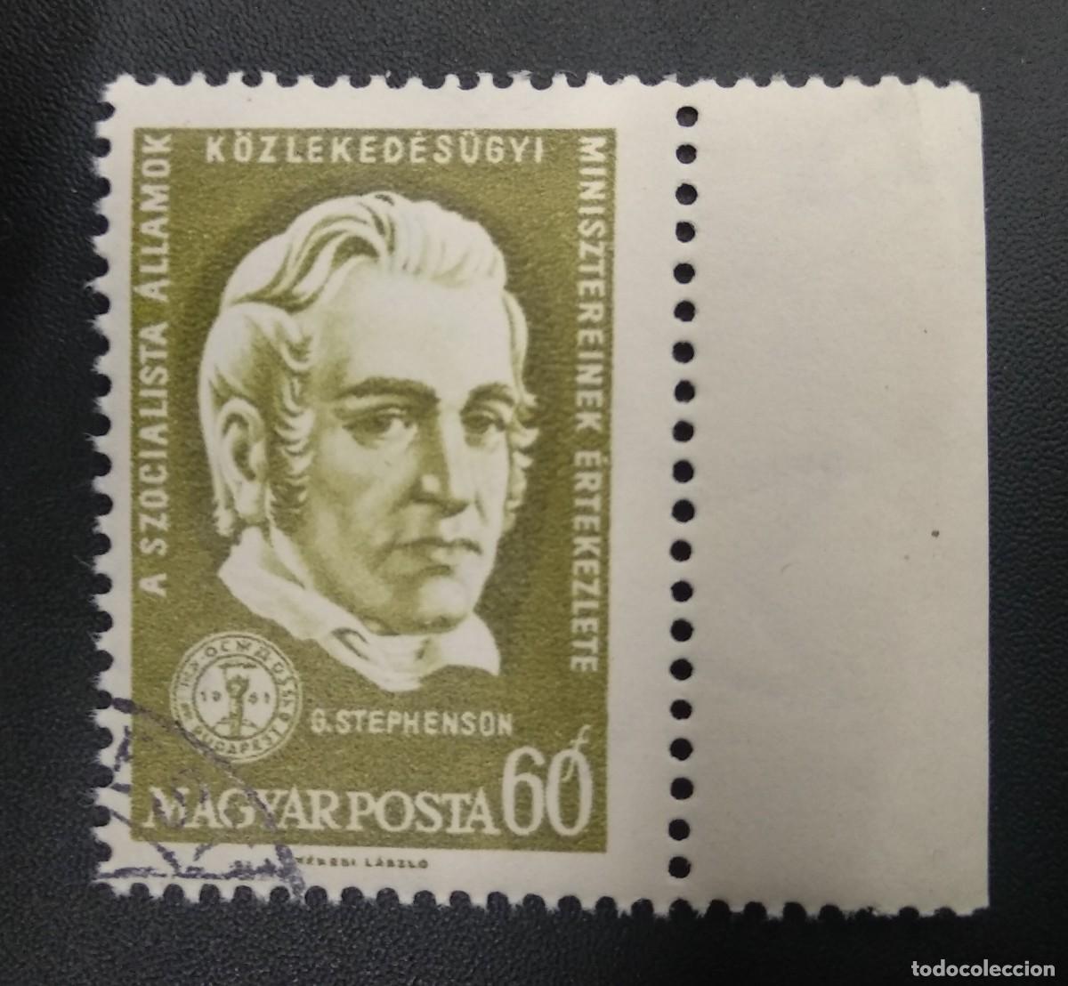 Sellos: HUNGRIA - 1961- George Stephenson, - Foto 1