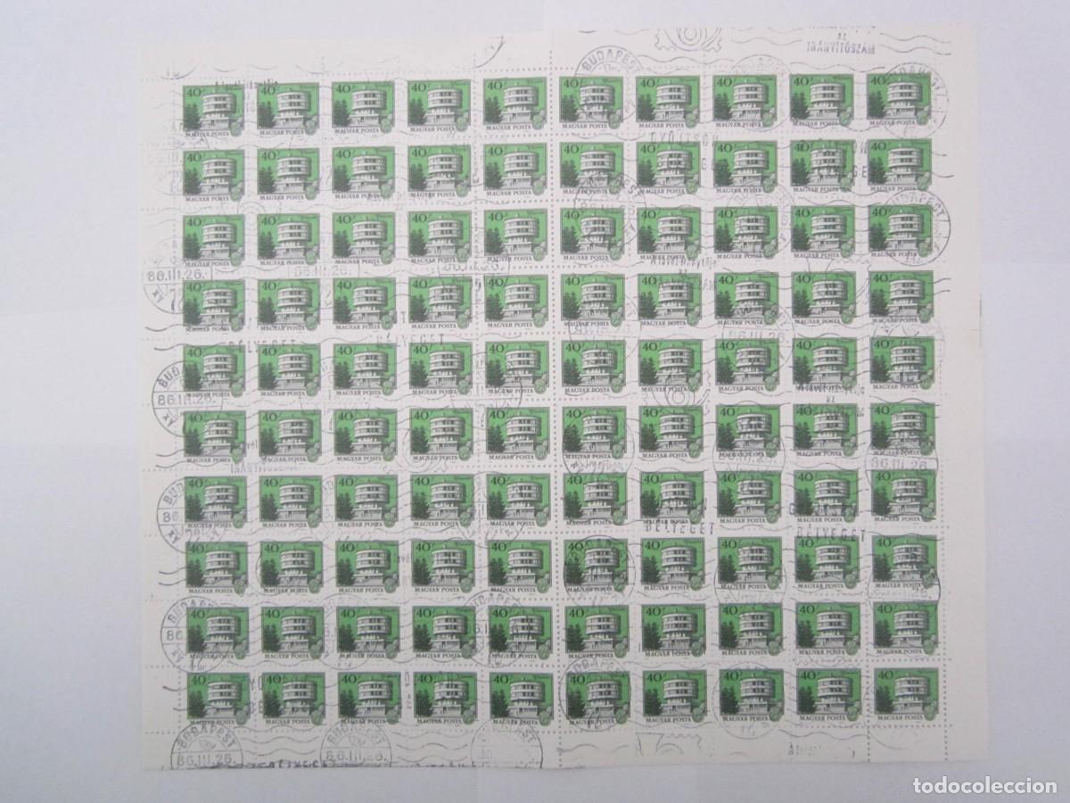 Sellos: BLOQUE DE 100 SELLOS MAGYAR POSTA 1979 - Foto 1
