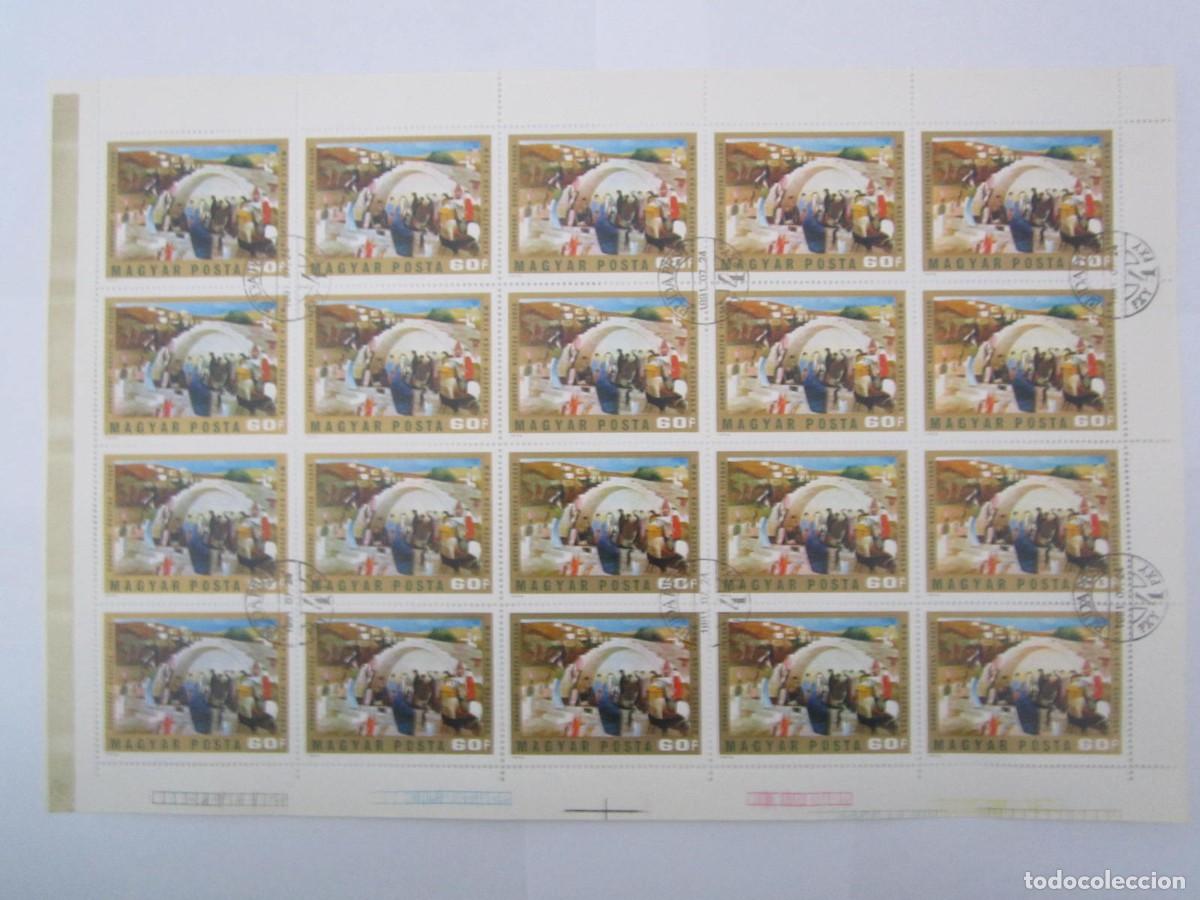 Sellos: BLOQUE DE 20 SELLOS MAGYAR POSTA 1973 - Foto 1