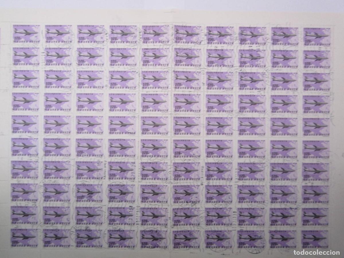 Sellos: BLOQUE DE 100 SELLOS MAGYAR POSTA 1977 - Foto 1