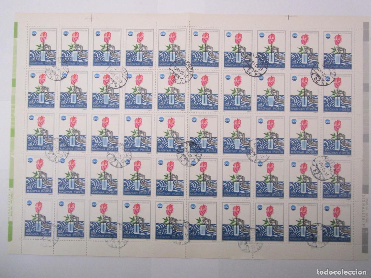 Sellos: BLOQUE DE 50 SELLOS MAGYAR POSTA 1975 - Foto 1