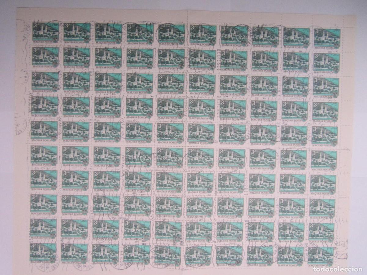 Sellos: BLOQUE DE 100 SELLOS MAGYAR POSTA 1973 - Foto 1