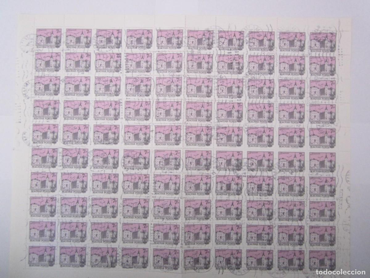 Sellos: BLOQUE DE 100 SELLOS MAGYAR POSTA 1973 - Foto 1