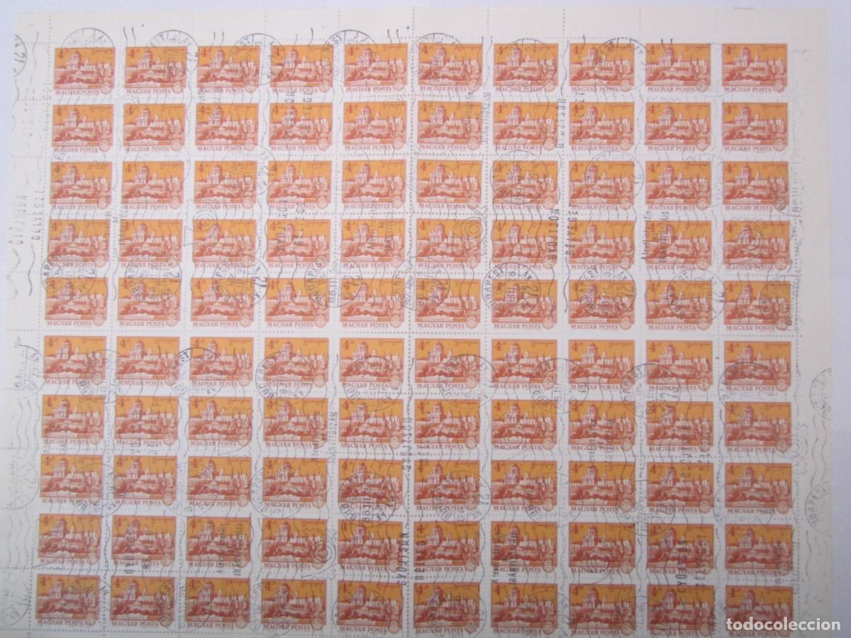 Sellos: BLOQUE DE 100 SELLOS MAGYAR POSTA 1973 - Foto 1