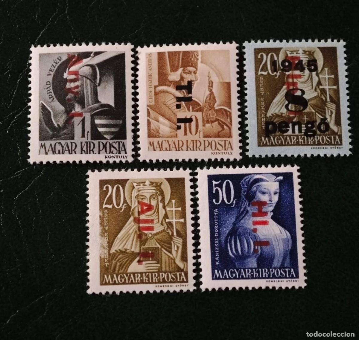 Sellos: 1946 Sellos de Hungr&iacute;a ** - Foto 1