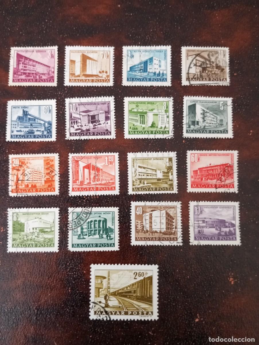 Sellos: HUNGR&Iacute;A, 1950/53, EDIFICIOS DE BUDAPEST, YT 1004 Y SS - Foto 1