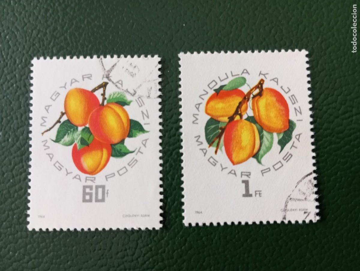 Sellos: HUNGRIA, 1964, FRUTOS, YT 1663/4 - Foto 1