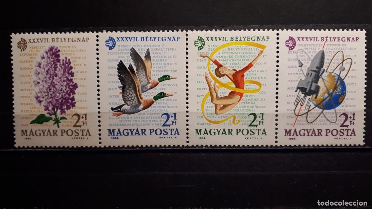 Sellos: HUNGR&Iacute;A. A&Ntilde;O 1964. **. YVERT 1671/4 - Foto 1