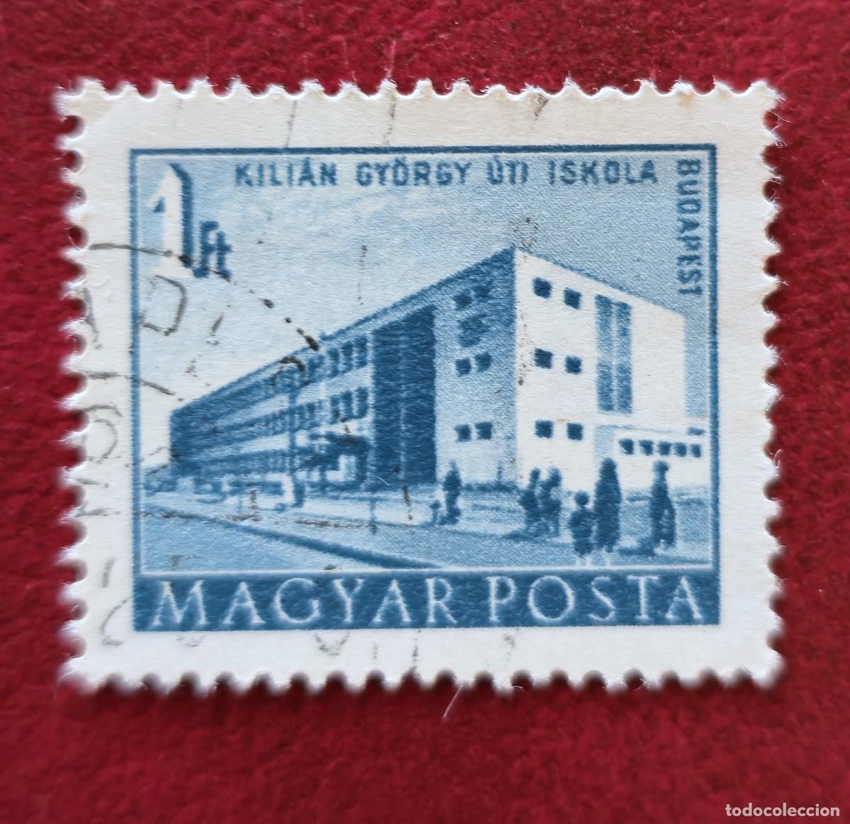 Sellos: SELLOS USADO HUNGRIA 1957 Edificios de Budapest - Foto 1