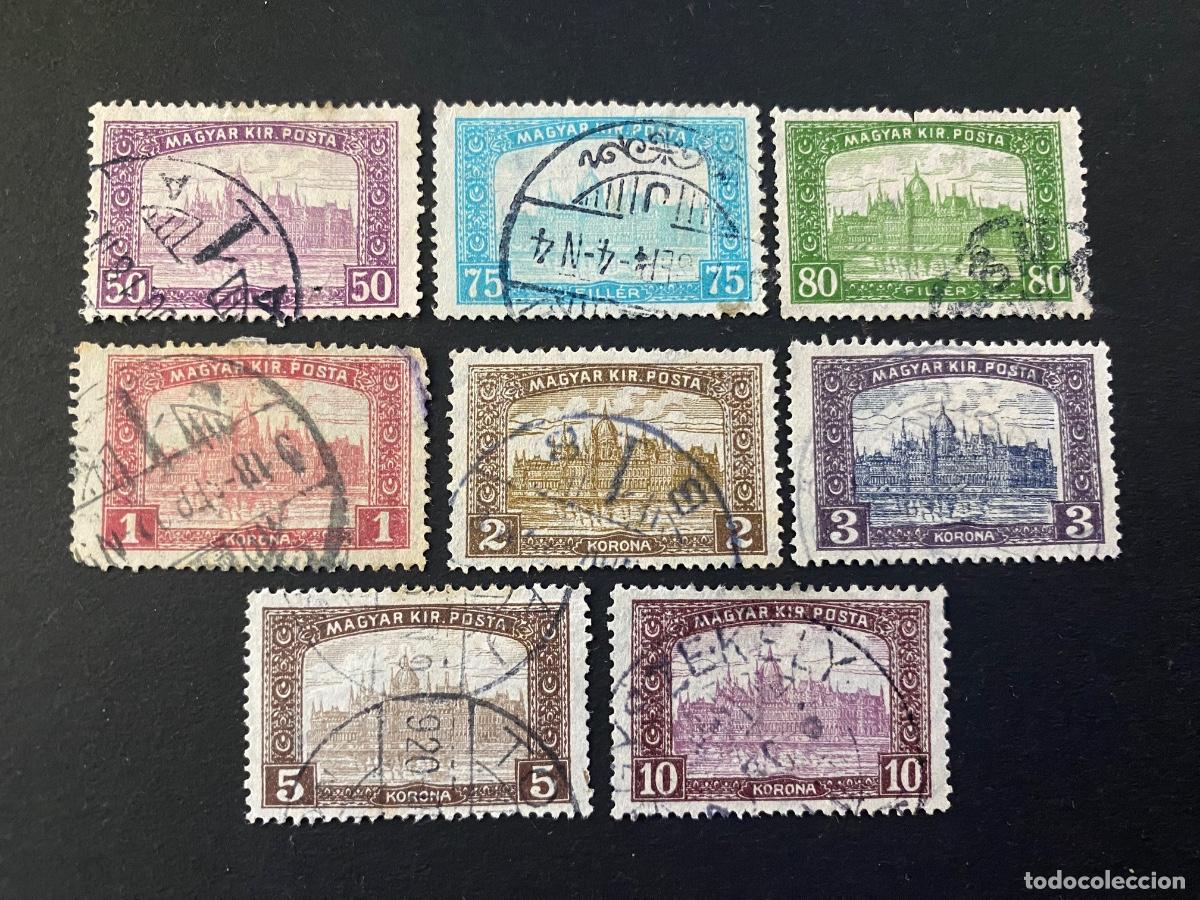 Sellos: Hungr&iacute;a serie completa 1917 - Foto 1