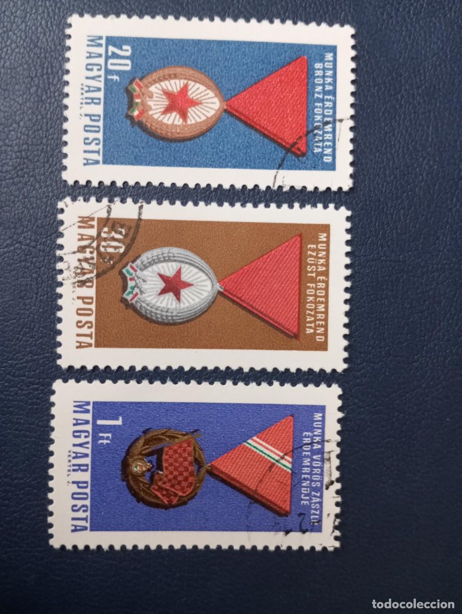Sellos: HUNGR&Iacute;A, 1965, CONDECORACIONES - Foto 1