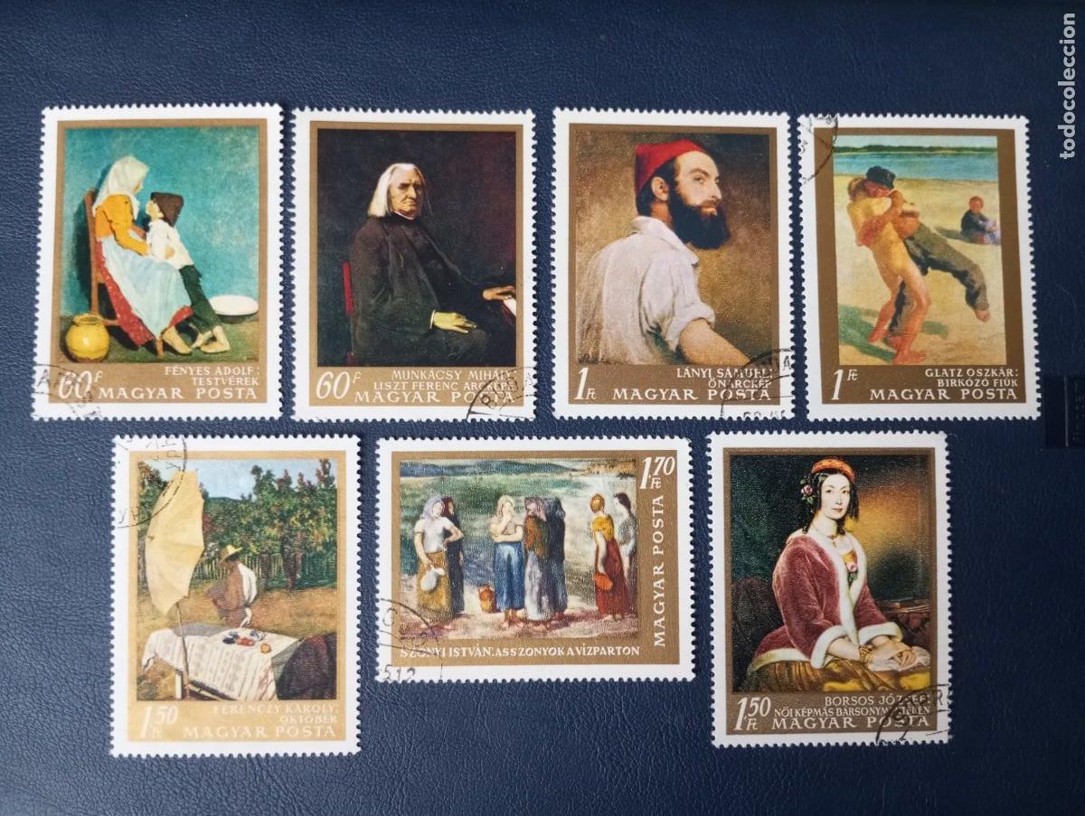 Timbres: HUNGR&Iacute;A, 1967, PINTURAS DE ARTISTAS HUNGAROS