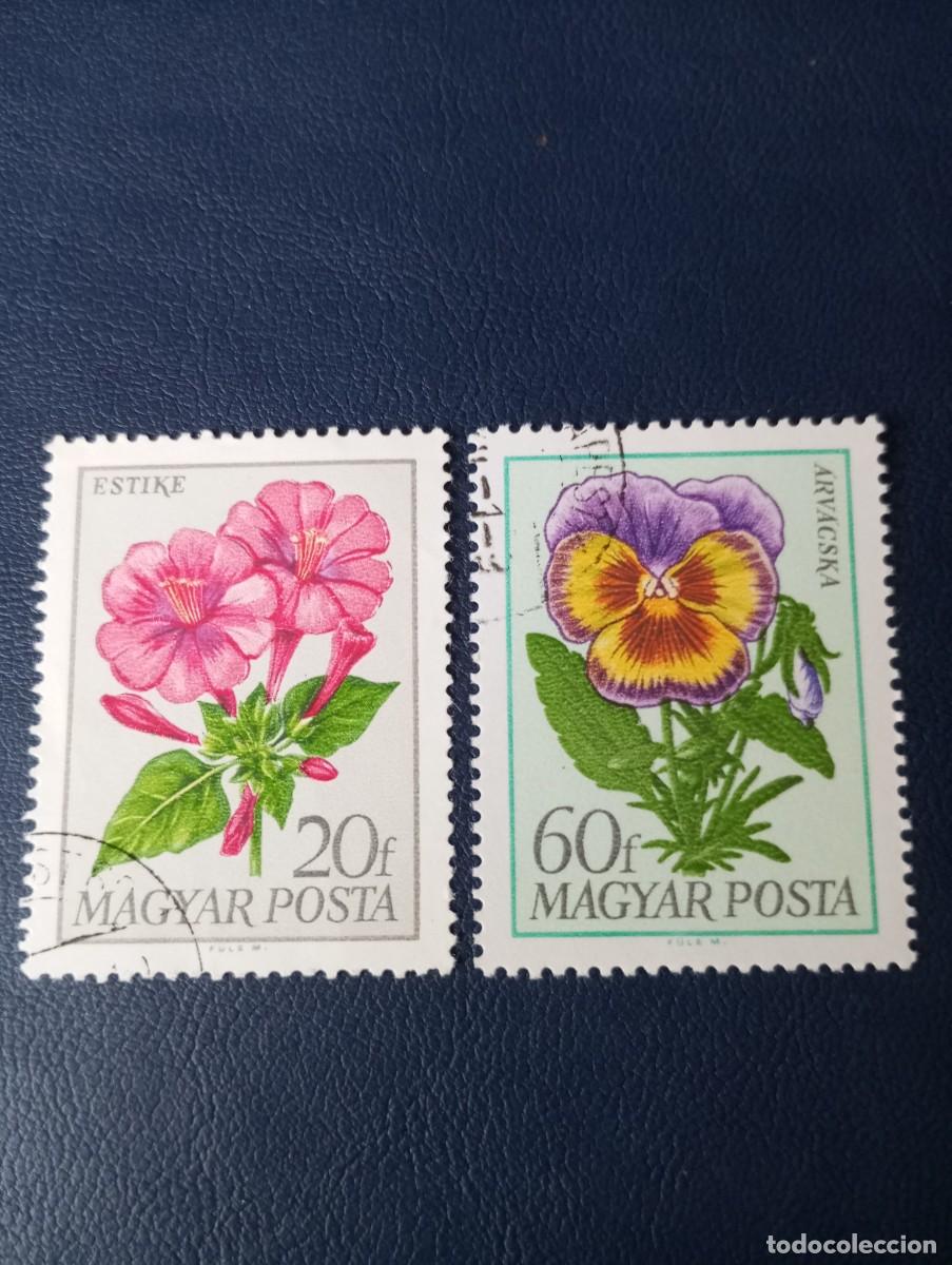 Sellos: HUNGR&Iacute;A, 1968, FLORES - Foto 1