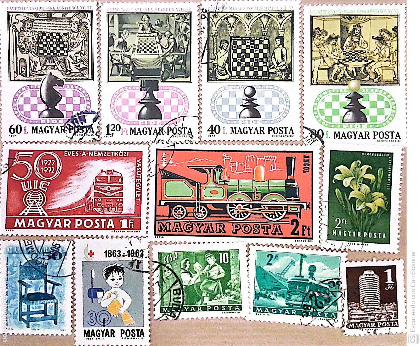 Sellos: Hungr&iacute;a. 35 Sellos usados distintos. Ref. e203 - Foto 1