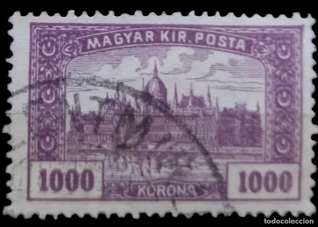 Sellos: HUNGR&Iacute;A 1924 Parlamento. USADO. - Foto 1