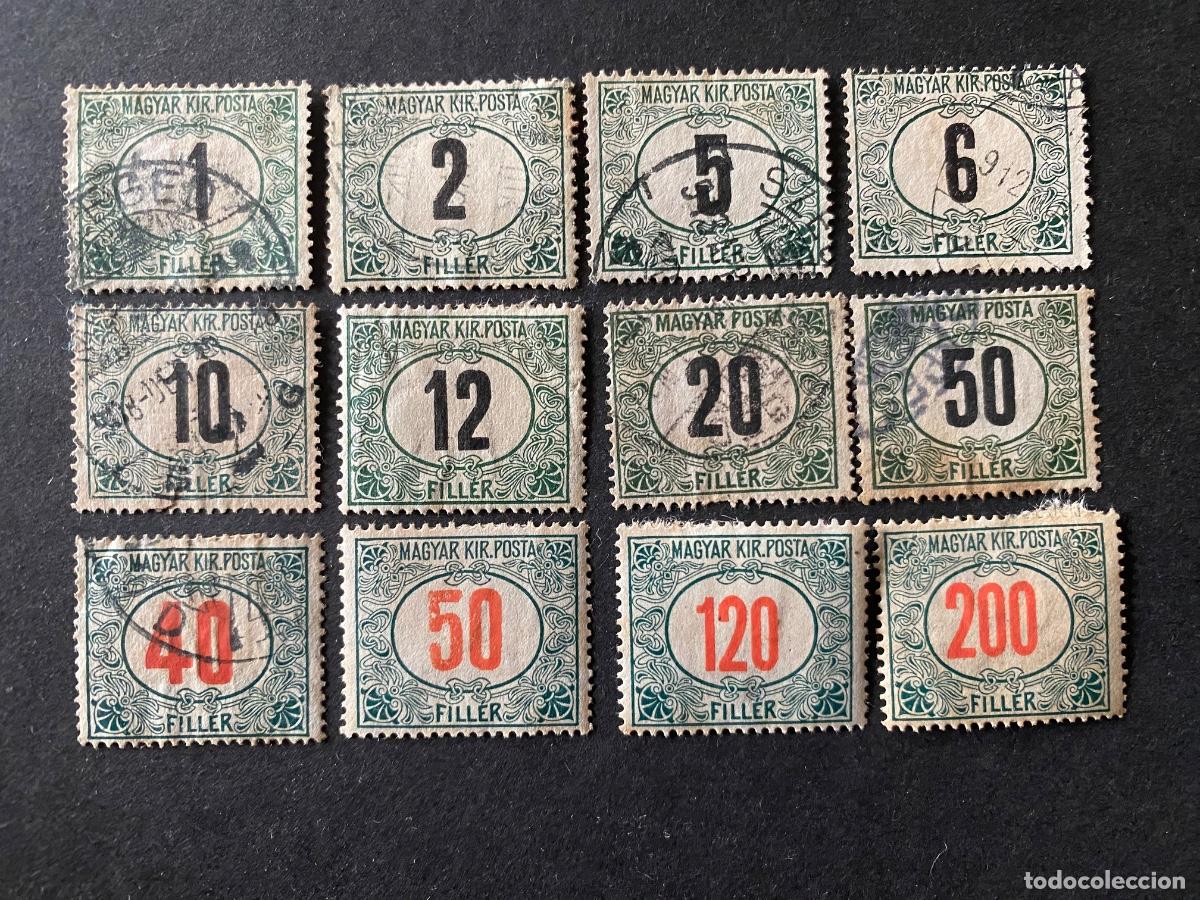 Sellos: Hungr&iacute;a, 1908-1920 dos series completas - Foto 1