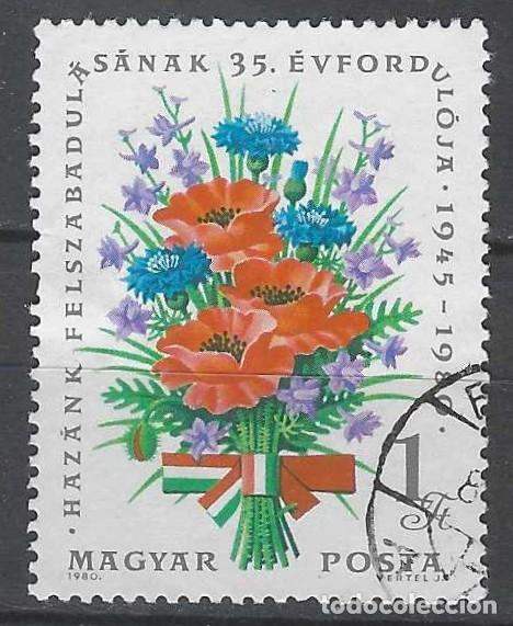 Sellos: HUNGR&Iacute;A 1980 - FLORA - USADO - Foto 1