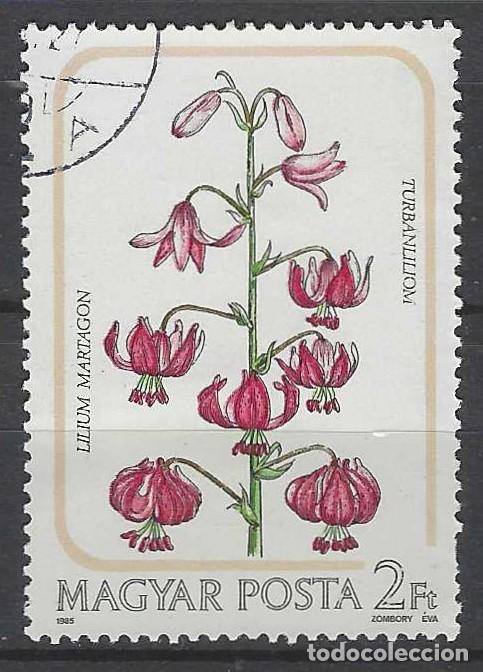 Sellos: HUNGR&Iacute;A 1985 - FLORA - USADO - Foto 1