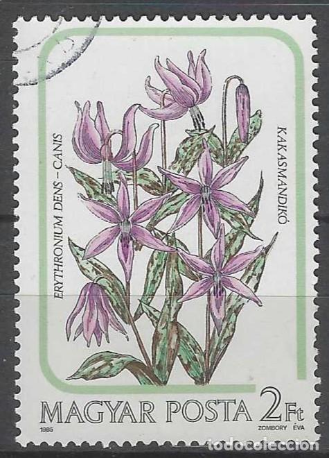 Sellos: HUNGR&Iacute;A 1985 - FLORA - USADO - Foto 1