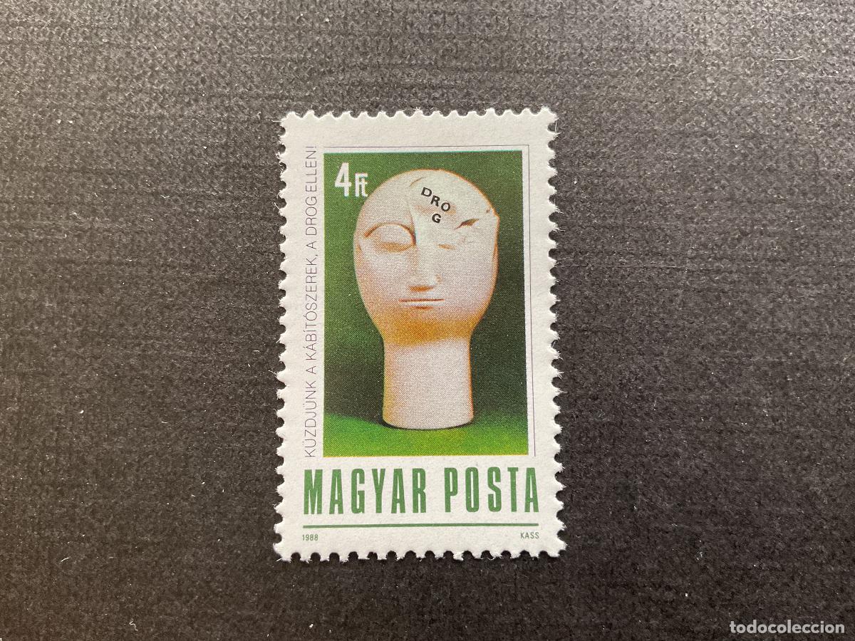 Sellos: HUNGRIA N&ordm; YVERT 3171*** A&Ntilde;O 1988. LUCHA CONTRA LA DROGA