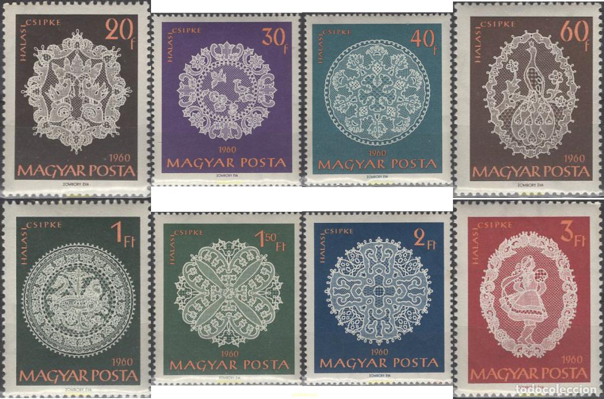 Sellos: 636541 MNH HUNGRIA 1960 ENCAJES