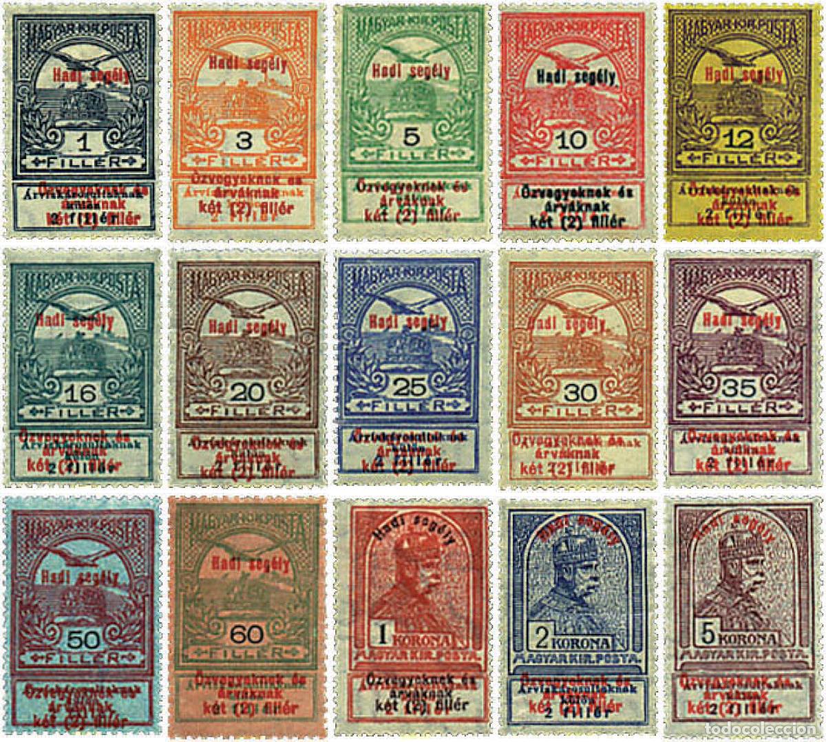 Sellos: 785783 HINGED HUNGRIA 1914 MOTIVOS VARIOS