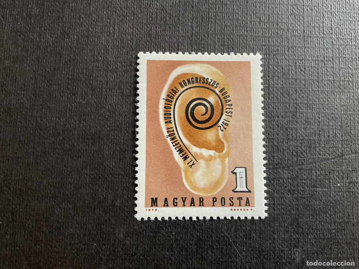 Sellos: HUNGRIA N&ordm; YVERT 2272*** A&Ntilde;O 1972. MEDICINA. XI CONGRESO INTERNACIONSL DE AUDIOLOGIA