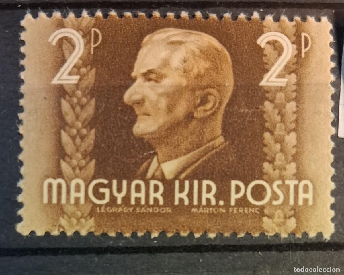 Sellos: HUNGR&Iacute;A, 1941, CAT.YT. 571.