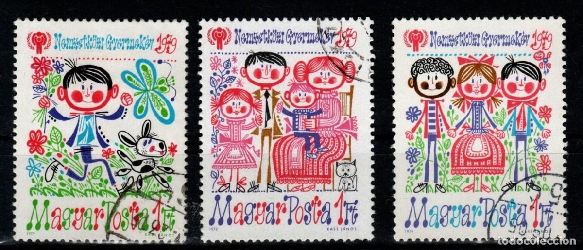 Sellos: HUNGRIA 1979 3 STAMPS USED MNH A&Ntilde;O INTERNACIONAL DE LA INFANCIA ANNEE DE L'ENFANCE YEAR OF CHILDREN