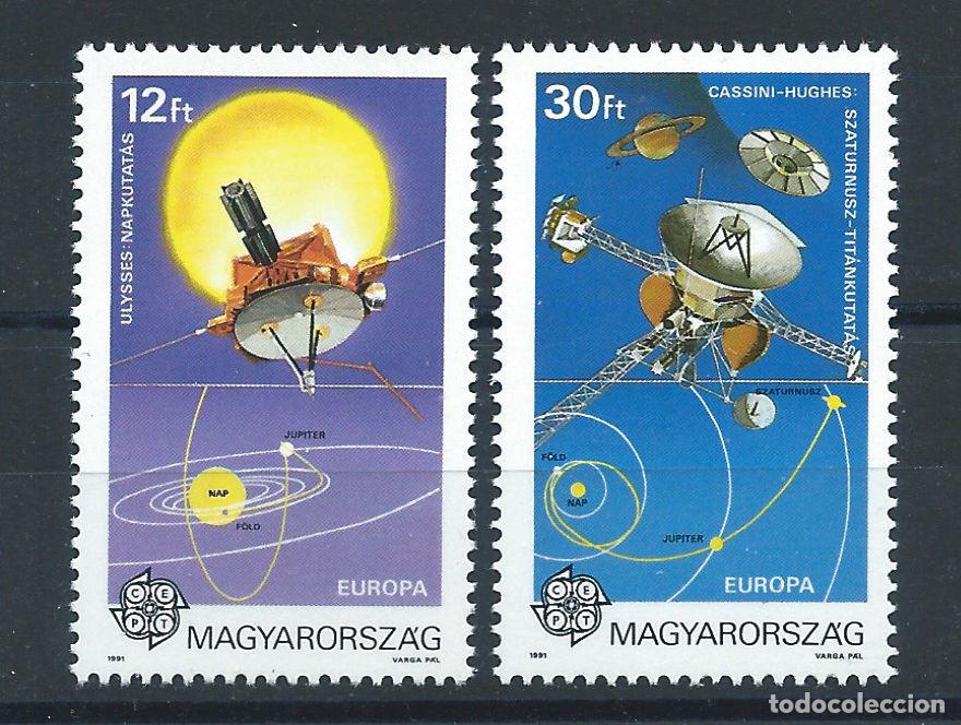Sellos: Hongrie N&deg;3315/16** (MNH) 1991 - Espace et Europa