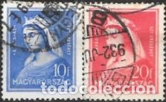 Sellos: HUNGR&Iacute;A-SELLOS A&Ntilde;OS 1932-VII CENTENARIO DE LA MUERTE DE SANTA ISABEL-USADOS-DENTADO 14
