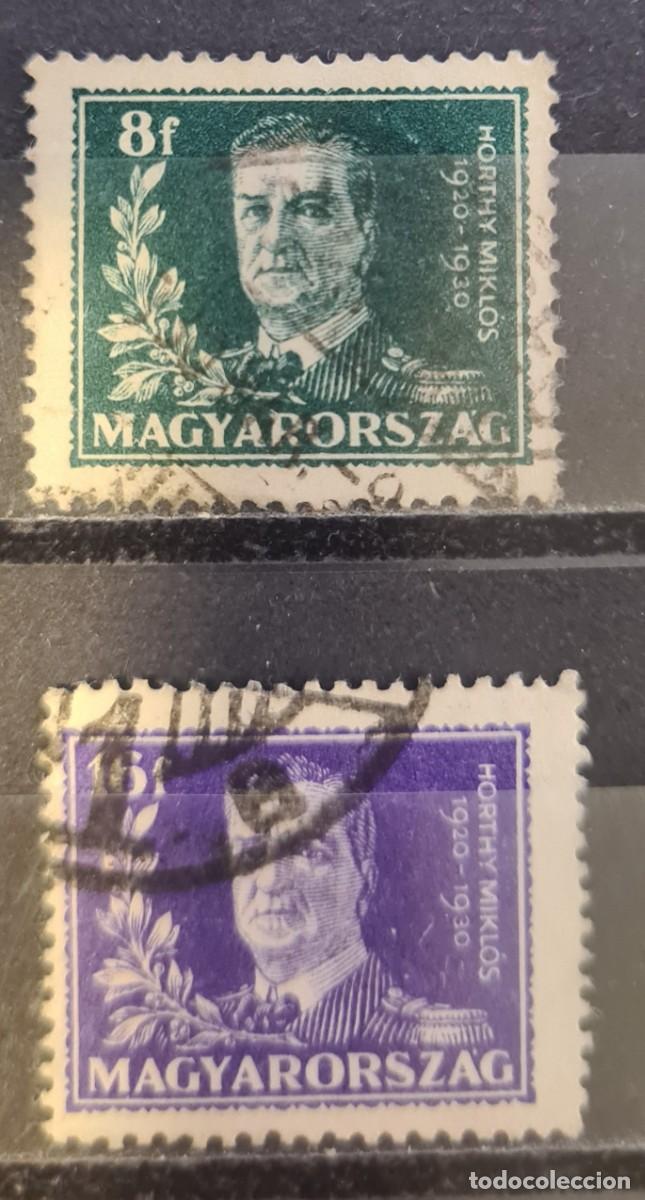 Sellos: Serie de sellos usados de Hungr&iacute;a 1930: X aniversario de la elecci&oacute;n del regente Miklos Horthy