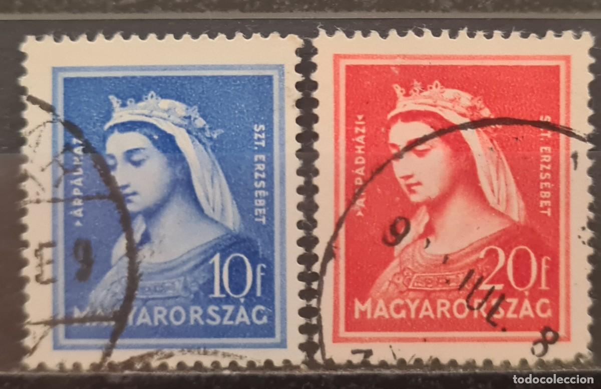 Sellos: Serie de sellos usados de Hungr&iacute;a 1932: VII centenario de la muerte de Santa Isabel