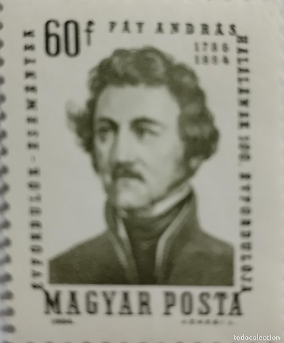 Sellos: SELLO HUNGR&Iacute;A, A&Ntilde;O 1964, SERIE COMPLETA**MNH, ESCRITOR ANDREAS FAY, YVERT 1682.