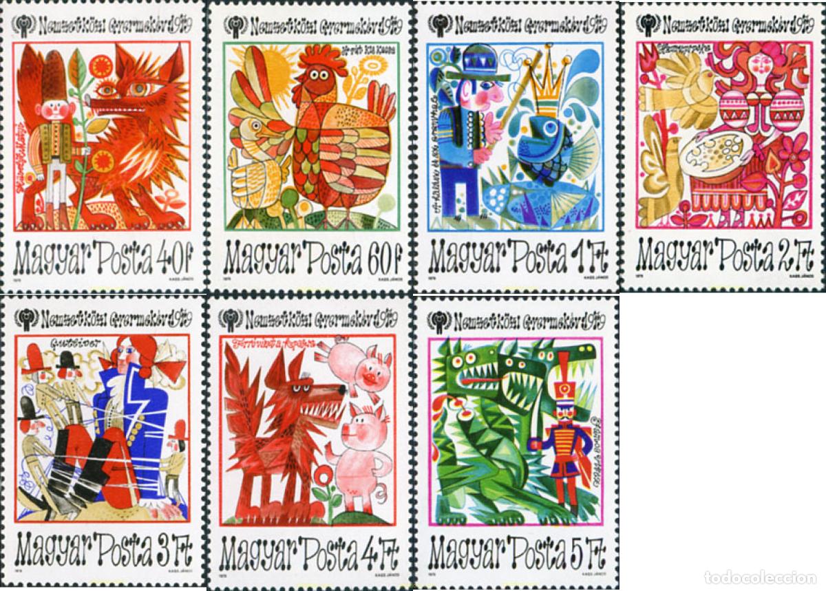 Sellos: 64152 MNH HUNGRIA 1979 A&Ntilde;O INTERNACIONAL DEL NI&Ntilde;O. CUENTOS INFANTILES
