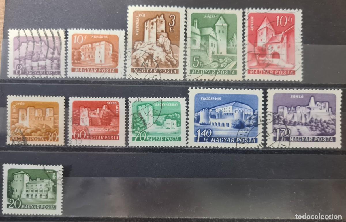 Sellos: Serie de sellos usados de Hungr&iacute;a 1960-61: Castillos