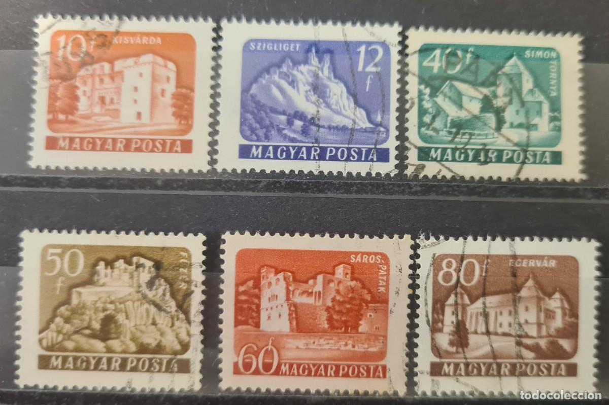 Sellos: Serie de sellos usados de Hungr&iacute;a 1960-61: Castillos