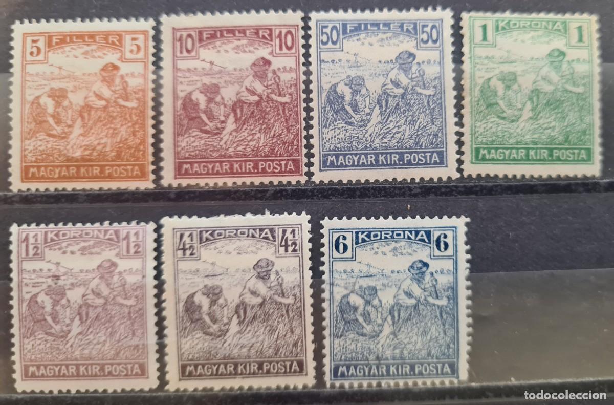 Sellos: Serie de sellos de Hungr&iacute;a 1920-23