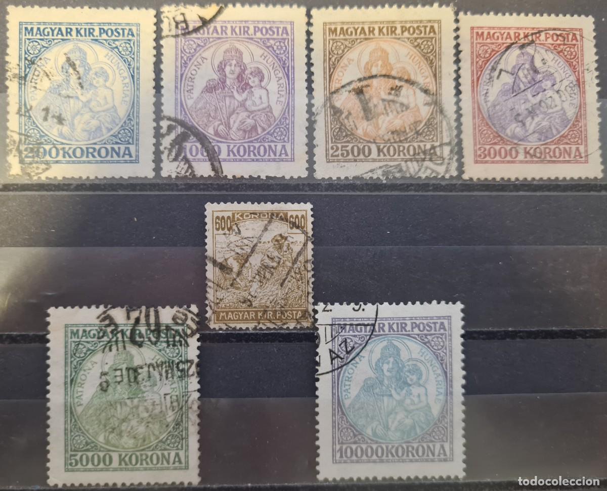 Sellos: Serie de sellos usados de Hungr&iacute;a 1923-25