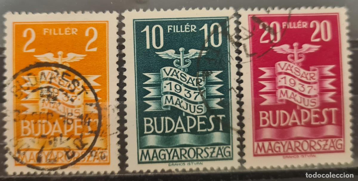 Sellos: Serie de sellos usados de Hungr&iacute;a 1937: Foro Internacional de Budapest