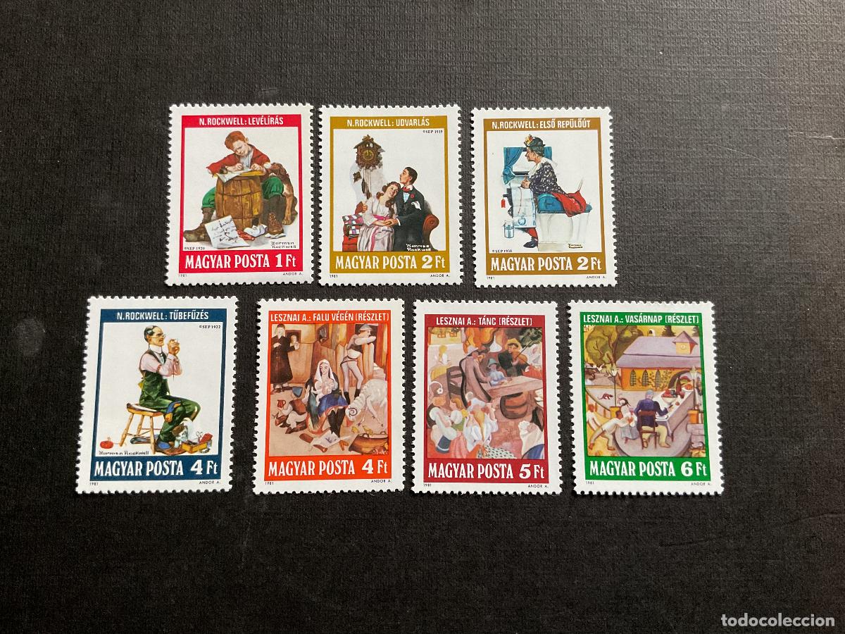 Sellos: HUNGRIA N&ordm; YVERT 2785/1*** A&Ntilde;O 1981. ILUSTRADORES CELEBRES