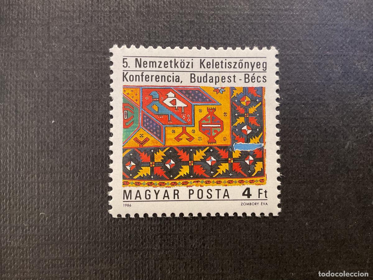 Sellos: HUNGRIA N&ordm; YVERT 3052*** A&Ntilde;O 1986. 5&ordm; CONFERENCIA INTERNACIONAL SOBRE TAPICES DE ORIENTE